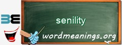 WordMeaning blackboard for senility